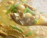 Foto langkah ke 4 dari resep Telur Puyuh Buncis Kuah Santan.