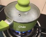 Hình bước làm 3 của món Cháo ức gà hạt sen bí xanh