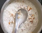 A picture of step 4 of Healthy Chia Seeds, Almonds, banana and Oats Pudding : 10 minutes Power breakfast on the go.