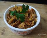 A picture of step 3 of Green tomato sabji.
