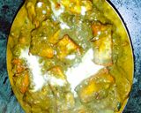 A picture of step 7 of Palak Paneer.
