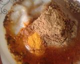 A picture of step 2 of Katakut mutton masala.