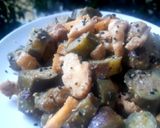รูปขั้นตอนการทำที่ 5 ของ มะเขือยาวผัด #เมล็ดขนุน มิโซะ 🍆 #JackfruitSeeds Miso Stirfried