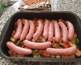 Foto del paso 6 de la receta: Longanizas de pollo fresca con pisto Exprés