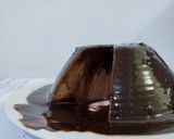 Gambar langkah 6 resipi Puding Milo dengan Chocolate Ganache.