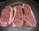 A picture of step 3 of Pan Fried Porterhouse Steak w/ Garlic Butter and Rosemary.