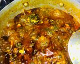 A picture of step 1 of Cooked yam with egg & spinach sauce🍽🥚🌶🍅🧅.