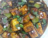 A picture of step 5 of Paneer chilli.