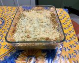 Une image de l'étape 6 de Riz gratiné au pesto, emmental et parmesan.