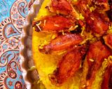 عکس مرحله 6 از دستور پلو ارمنی(ته انداز مرغ با بال)