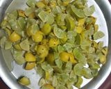 A picture of step 1 of Lemon pickle.