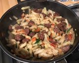 Une image de l'étape 13 de Poêlée de radis noir à la tomate,ail mariné et chorizo noir.
