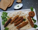 A picture of step 9 of Vegetarian kebab.