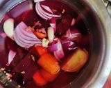 A picture of step 1 of Beetroot soup.