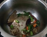 A picture of step 3 of Rashiya Bhaat.