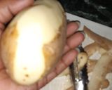 A picture of step 1 of Deep fried potato pizza..And'Oven.