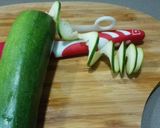 Foto del paso 13 de la receta Crema de calabacín con espaguetis y zanahoria