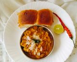 A picture of step 6 of Paneer Khada pav Bhaji masala khadi paneer pav Bhaji masala.