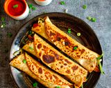 A picture of step 8 of Vegetable Wraps.