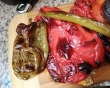 Une image de l'étape 1 de Sauce aux deux poivrons. Rouge et vert.