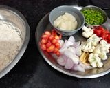 A picture of step 2 of One Pot vegetable Pulao.