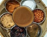 A picture of step 1 of Imli or khajoor ki chutney.