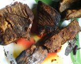 A picture of step 2 of Traditional way of roasting beef and making its stew.