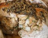 A picture of step 11 of Honey lemon thyme roast chicken.