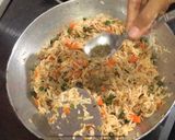 A picture of step 8 of Chinese fried rice.
