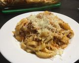 Foto del paso 14 de la receta: Fideos, tallarines sin gluten, con salsa roja y con carne mixta
