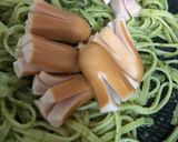 รูปขั้นตอนการทำที่ 3 ของ พาสต้า กรีนเพสโต 🧀🍃🌿