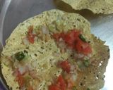 A picture of step 4 of Masala papad.