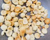 A picture of step 2 of Muniga badi jhola (Drumsticks & sun dried lentil dumplings).