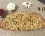A picture of step 7 of Cheesy garlic bread recipe or Garlic cheese bread.