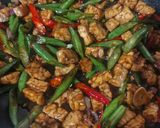 Foto langkah ke 4 dari resep Oseng Buncis Tempe Kecap #637.