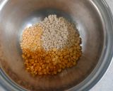 A picture of step 4 of Kathiyawadi thali with real desi tadka.