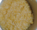 A picture of step 1 of Ven Pongal.