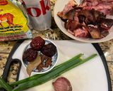 A picture of step 1 of Pork Hock Braised with Coke and Jujube.