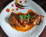 A picture of step 5 of দই কাতলা (curd fish curry).