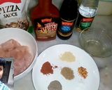 A picture of step 2 of Peri peri pizza without oven.