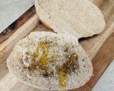 Φωτογραφία βήματος 4 της συνταγής Σάντουιτς με ψητό σολομό και ντοματίνια