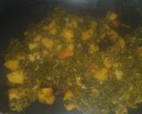 A picture of step 5 of Methi Aloo.