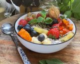 Une image de l'étape 9 de 🍒BREAKFAST TIME 🐝GRAINES DE CHIA 🍇 FRUITS🫐🍌🍓.