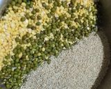 A picture of step 1 of Millet and green gram dosa.