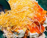 A picture of step 1 of Buffalo Chicken 🐔 Corn 🌽 Tortilla Bake.