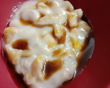 Foto langkah ke 4 dari resep Bubur sumsum nangka strawbery.