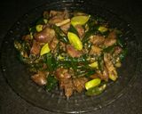 Foto langkah ke 4 dari resep Rempelo Ati Cabai Hijau.