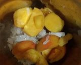 A picture of step 2 of Poha mango peach smoothie.