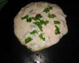 A picture of step 4 of Bread uttapam.
