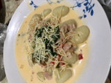 Pasta con Salsa de queso